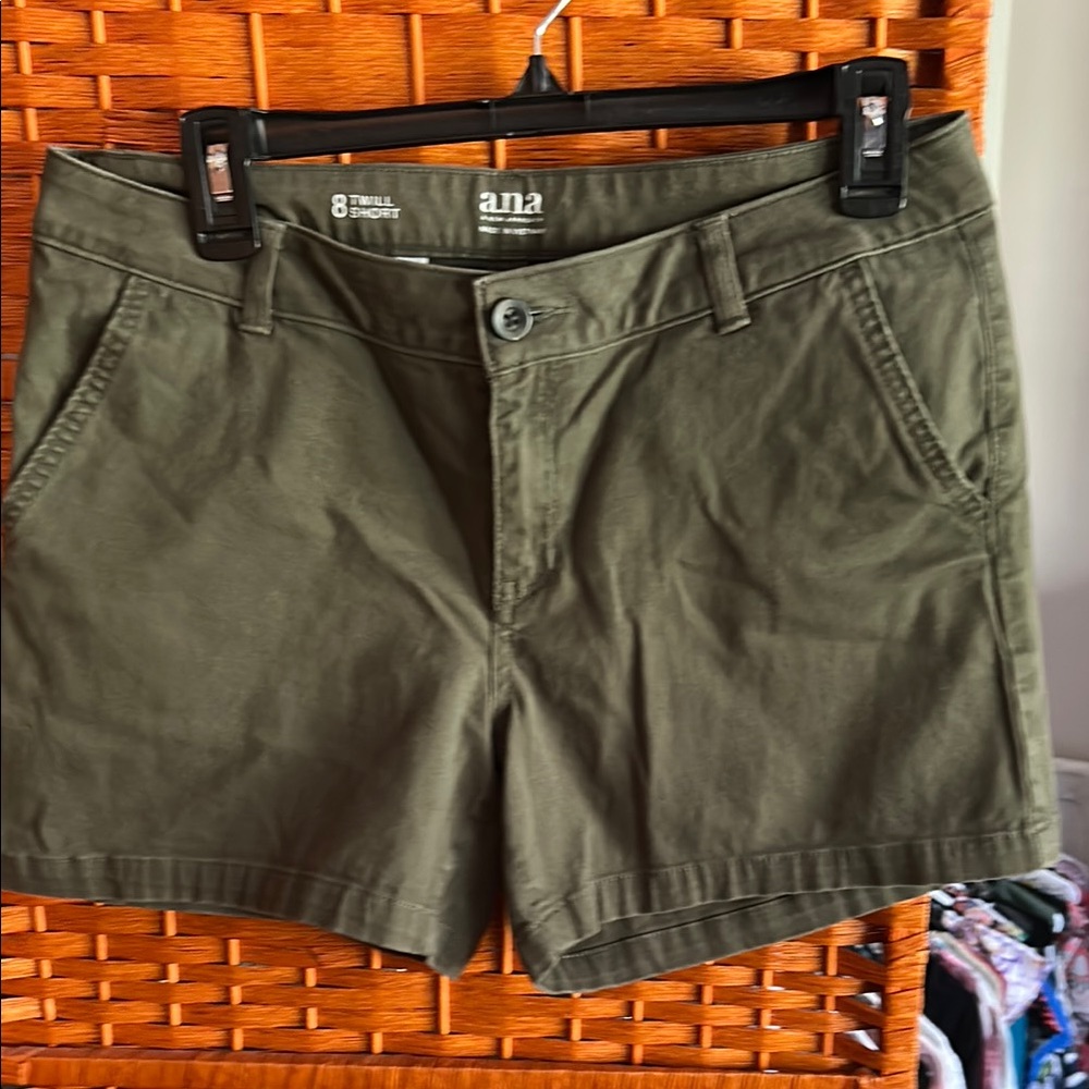 a.n.a Women's Olive Shorts